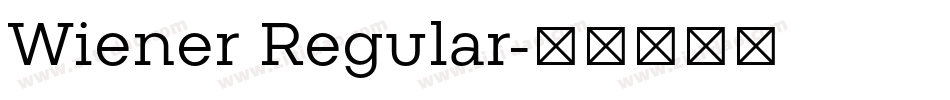Wiener Regular字体转换